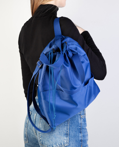 Сумка-рюкзак "Carry", серый с бирюзовым