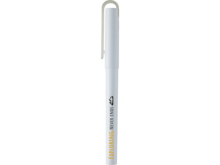 Гелевая ручка Mauna из переработанного PET-пластика, белый