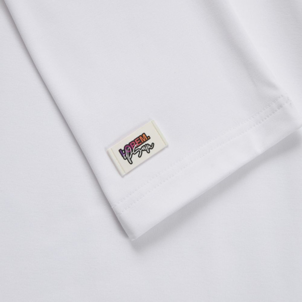 Лейбл из ПВХ Dzeta, XS, белый