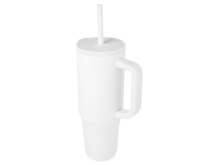 Brady термостакан с силиконовой трубочкой, 900 мл, сертифицированный согласно RCS- Белый