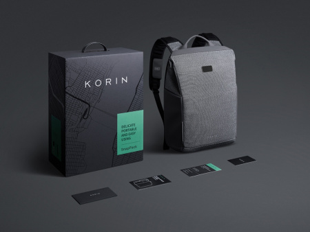 Антикражный рюкзак SnapPack для ноутбука 16, серый