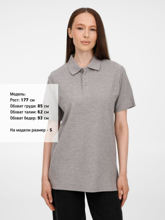Рубашка поло унисекс Tervise, серый меланж, размер 3XL