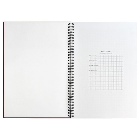 Ежедневник Notera Maxi, недатированный, красный