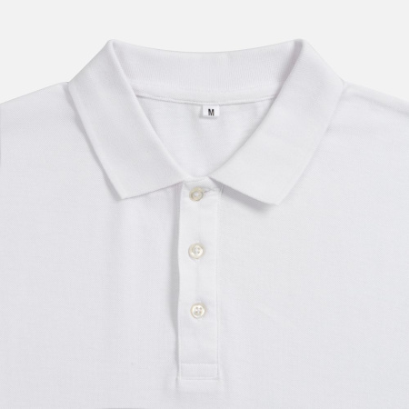 Рубашка поло унисекс Tervise, белая, размер S