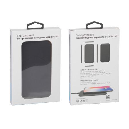Настольное беспроводное зарядное устройство "Slim SOFTTOUCH" Настольное беспроводное зарядное устройство "Slim SOFTTOUCH"