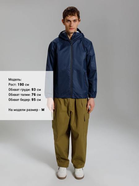 Куртка унисекс Nordvind DWR, темно-синяя, размер S