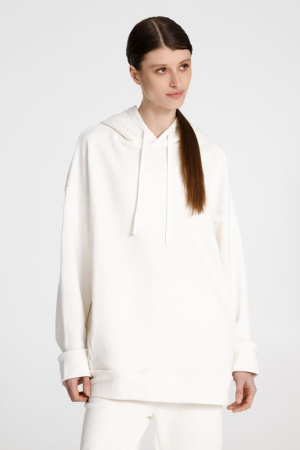 Худи унисекс H2, молочно-белое, размер XS/S