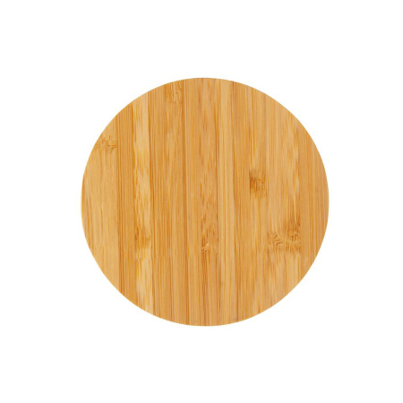 Круглая док-станция Bamboo FSC® для беспроводной зарядки, 5 Вт Круглая док-станция Bamboo FSC® для беспроводной зарядки, 5 Вт