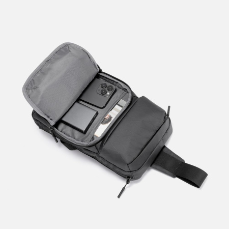 Рюкзак на одно плечо Jekko, черный