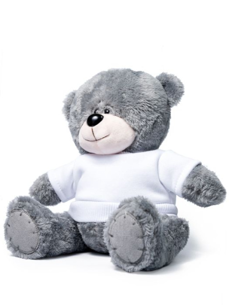 Мишка серый "Ted" в свитшоте (белый)