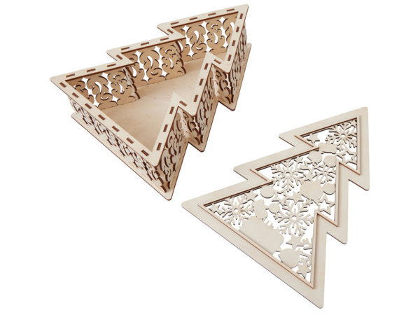 Шкатулка из фанеры в виде елки Firytale