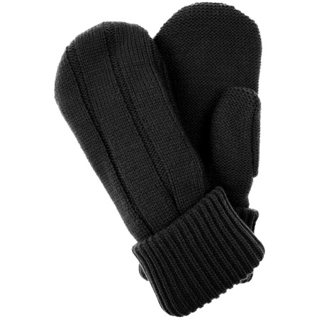 Варежки Knit Beat, черные, размер L/XL