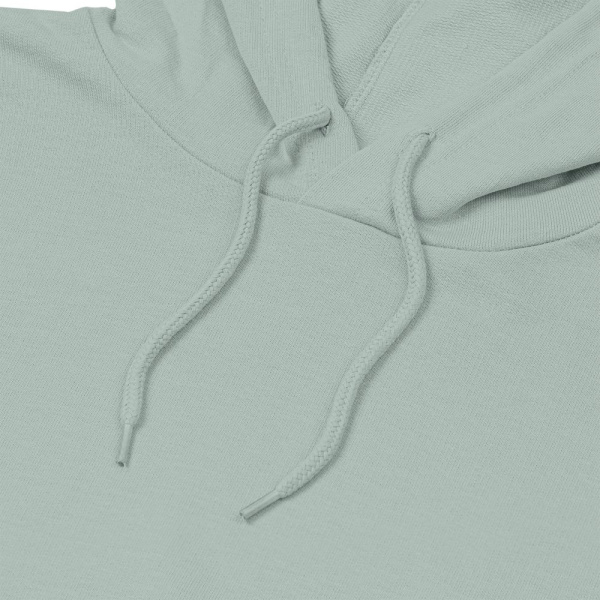 Толстовка с капюшоном унисекс Hoodie, серо-зеленая, размер XS