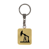 Брелок-обвес Нефтяная вышка (золотой с черным)