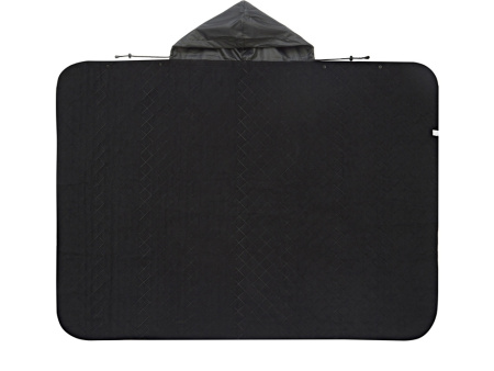 Пончо Cappy с капюшоном на липучке в мешке, черный