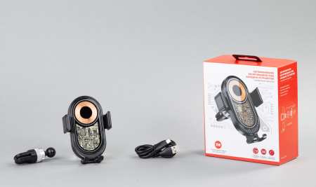 Автомобильное беспроводное (15W) зарядное устройство "Guide" с прозрачным корпусом Автомобильное беспроводное (15W) зарядное устройство "Guide" с прозрачным корпусом