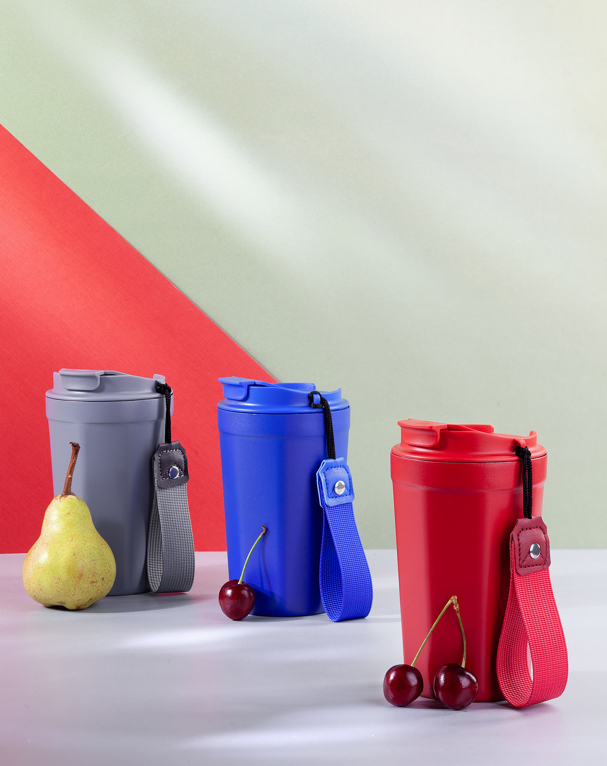 Термостакан "Eclipse" 400 мл, покрытие пудра, синий