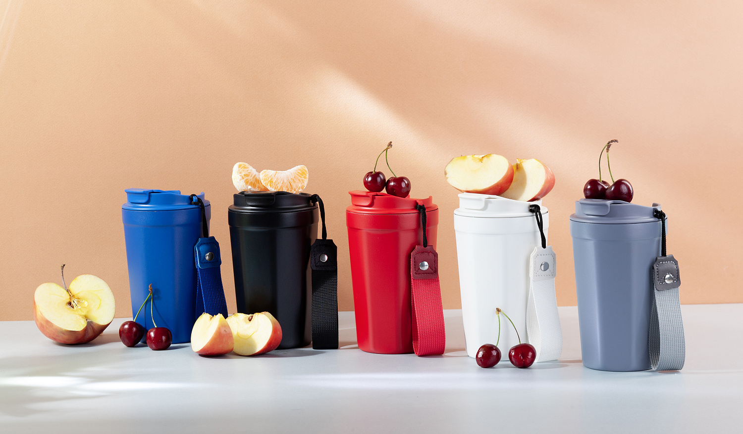 Термостакан "Eclipse" 400 мл, покрытие пудра, синий