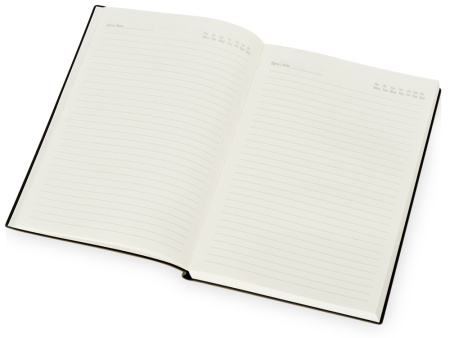 Бизнес блокнот Supreme с вставкой из софт-тача, гибкая обложка, 128 листов, серый