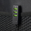 АЗУ 1 USB + 3 USB для пассажиров, QC 3.0, 7А, алюминий, графит, Deppa