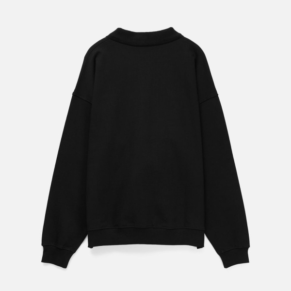 Свитшот оверсайз унисекс S6, черный, размер XS/S