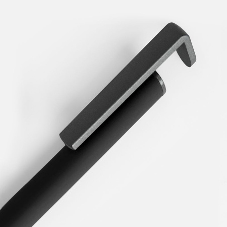 Ручка шариковая Standic с подставкой для телефона, черная