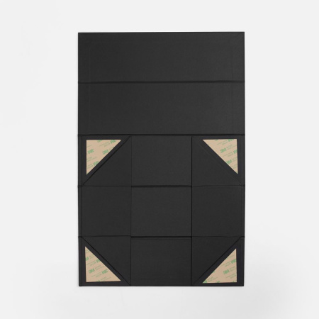 Коробка складная под бутылку Color Jacket Fold, черная