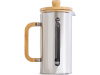 Френч-пресс в стальном корпусе и ручкой из бамбука Coffee break, 1000 мл