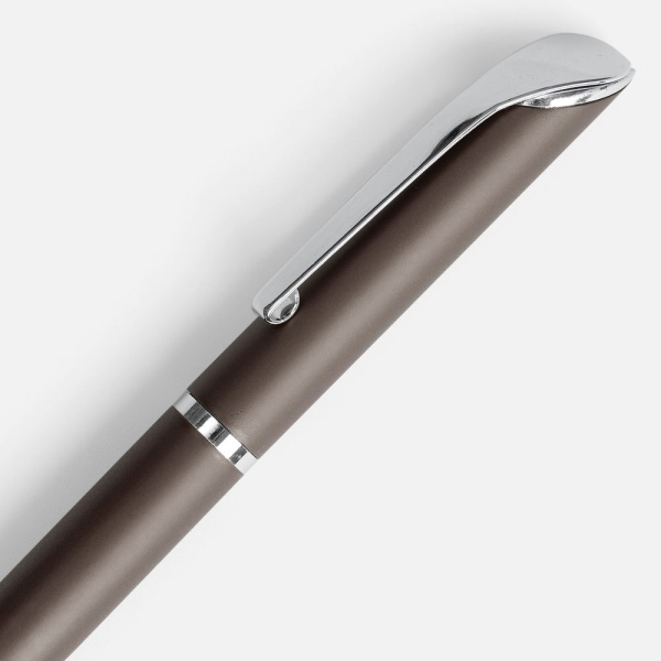 Ручка шариковая Glide, серо-коричневая