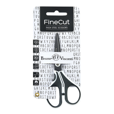 НОЖНИЦЫ  С ТЕФЛОНОВЫМ ПОКРЫТИЕМ, "FINECUT" 13 см. (эргономичные ручки)