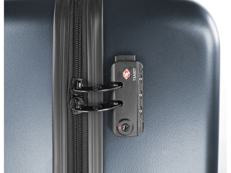 Чемодан BUGATTI Kallisto, синий, АБС-пластик, 50,5х30,5х74 см, 100 л