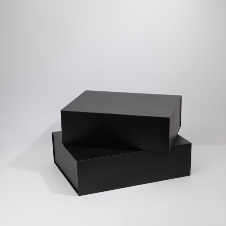 Подарочная коробка-трансформер средняя, черная
