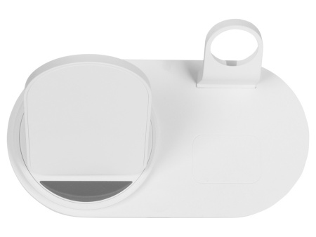 Складная зарядная станция с беспроводной зарядкой Flashport, 15 Вт, белый (Р) Складная зарядная станция с беспроводной зарядкой Flashport, 15 Вт, белый (Р)