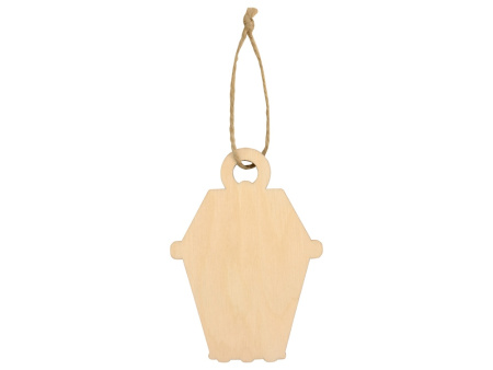 Подвеска деревянная Новогодний фонарик