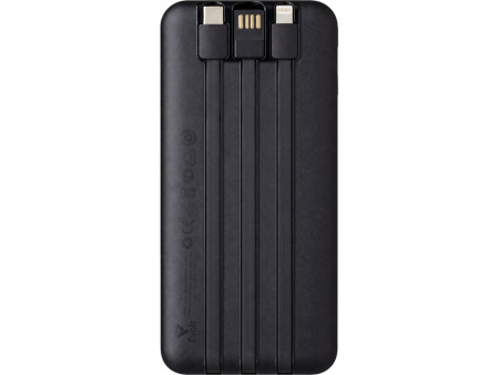 Внешний беспроводной аккумулятор c QC/PD Арти, 10000 mAh, черный