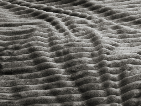 Плед Wave флисовый, серый