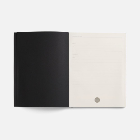 Ежедневник Flat Maxi, недатированный, черный