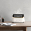 Светодиодный USB увлажнитель-ароматизатор Brava с часами с подсветкой, белый