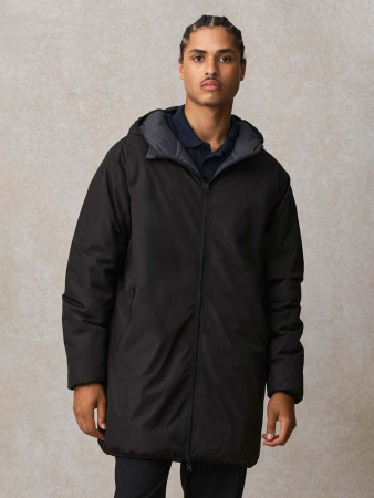 Куртка-парка унисекс Reverse, черная, размер 3XL