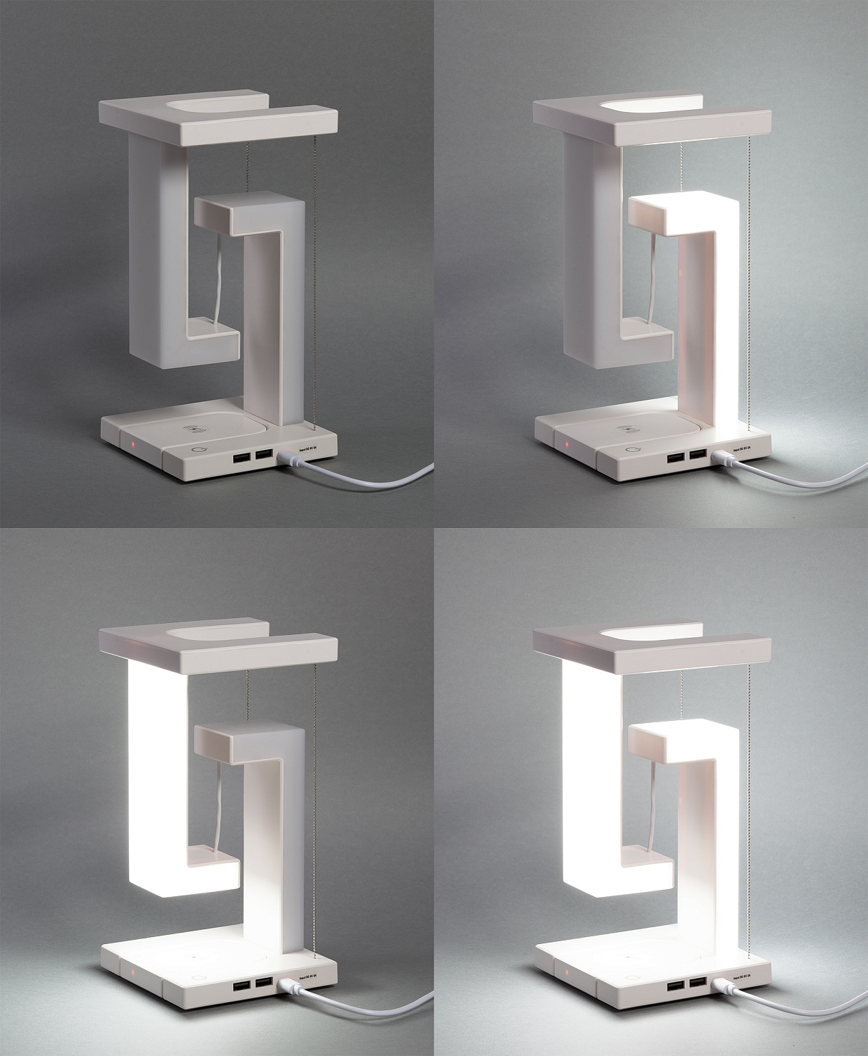 Левитирующая настольная лампа "Twin" с функцией беспроводной зарядки Левитирующая настольная лампа "Twin" с функцией беспроводной зарядки