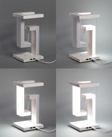 Левитирующая настольная лампа "Twin" с функцией беспроводной зарядки Левитирующая настольная лампа "Twin" с функцией беспроводной зарядки