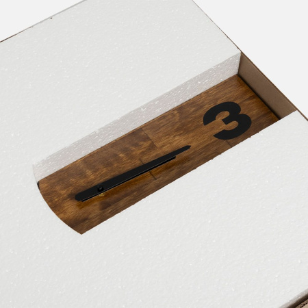 Часы TimeLord, черные с коричневым