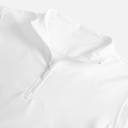 Свитшот на молнии из бифлекса Morfiss, белый, размер XS/S