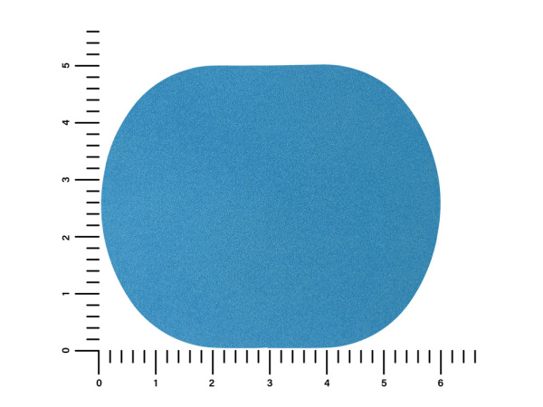 ПАТЧ ОВАЛ nubuk (голубой) 6,0 х 5,0 см