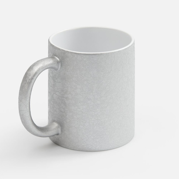 Кружка для сублимационной печати Sagredo, серебристая