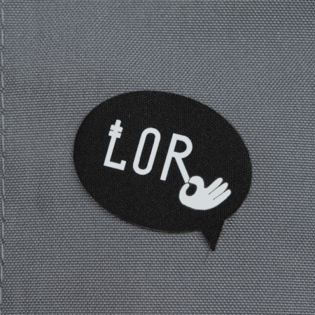 Наклейка тканевая Lunga Bubble, M, черная