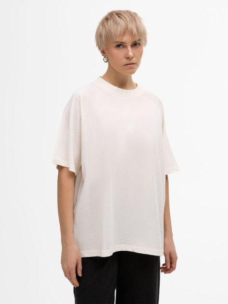 Футболка унисекс T2, молочно-белая, размер XS/S