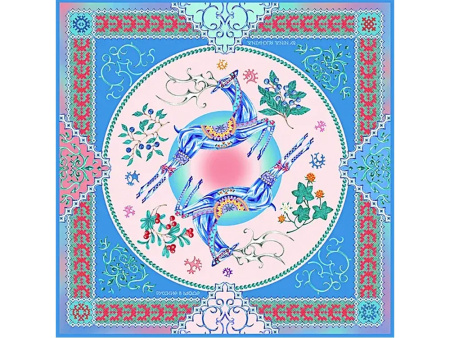 Платок Северное сияние