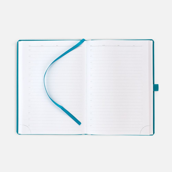 Ежедневник Favor Gold, недатированный, бирюзовый