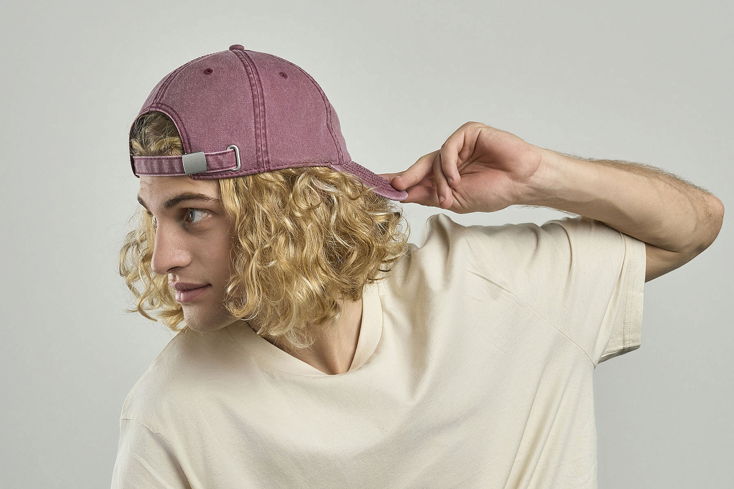 Бейсболка винтажная DIGG, 6 клиньев, металлическая застежка